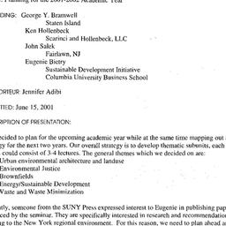 Minutes, 2001-05-02. Legal,...