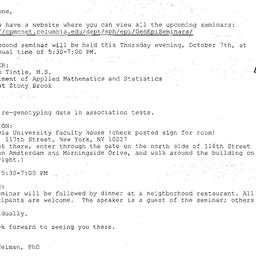 Announcements, 2004-11-11. ...