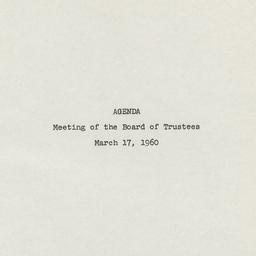 Meeting of the Board of Tru...