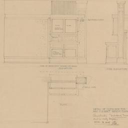 Sideboard elevations, plan