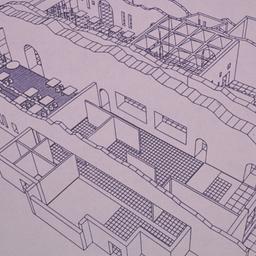 Axonometric drawing.