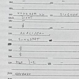 Eastern questionnaire, answ...