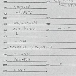Eastern questionnaire, answ...