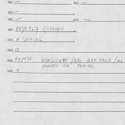 Eastern questionnaire, answ...
