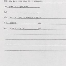 Western questionnaire, answ...