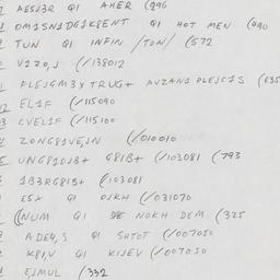 Eastern questionnaire, answ...