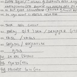 Eastern questionnaire, answ...