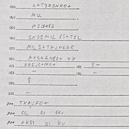 Eastern questionnaire, answ...