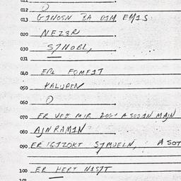Eastern questionnaire, answ...