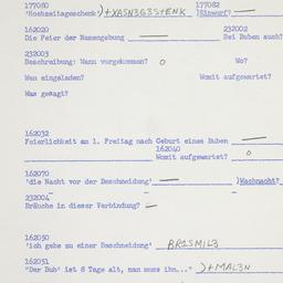 Western questionnaire, answ...