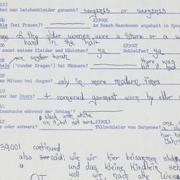 Western questionnaire, answ...