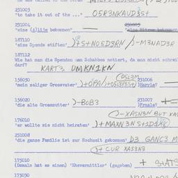Western questionnaire, answ...