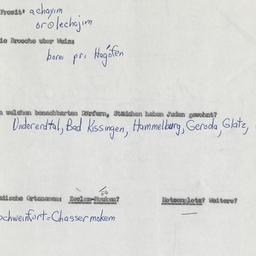 Western questionnaire, answ...
