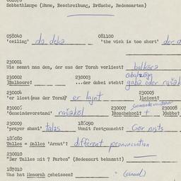 Western questionnaire, answ...