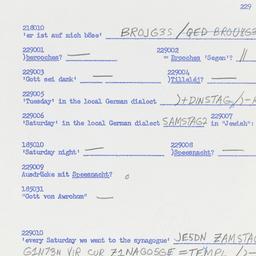 Western questionnaire, answ...