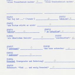 Western questionnaire, answ...
