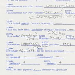 Western questionnaire, answ...