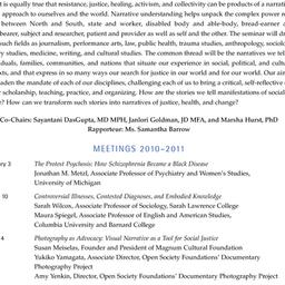 Schedules, Narrative, Healt...