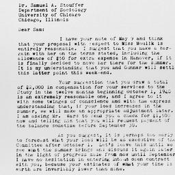 Letter from Charles Dollard...