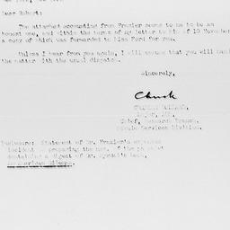 Letter from Charles Dollard...