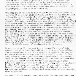 Letter from Ralph J. Bunche...