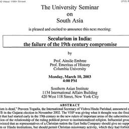 Announcements, 2003-03-10. ...