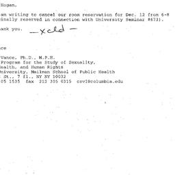 Correspondence, 2000-11-30....