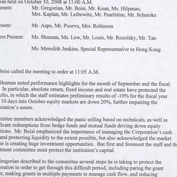 Investment Committee Meeting