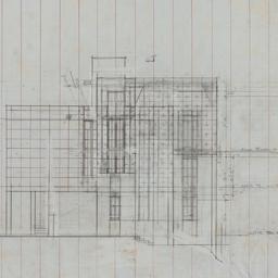 Working drawing: South elev...