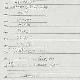 Eastern questionnaire, answ...