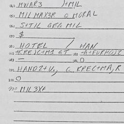 Eastern questionnaire, answ...