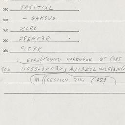Eastern questionnaire, answ...
