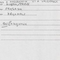 Eastern questionnaire, answ...