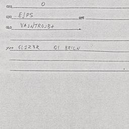 Eastern questionnaire, answ...