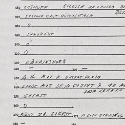 Eastern questionnaire, answ...