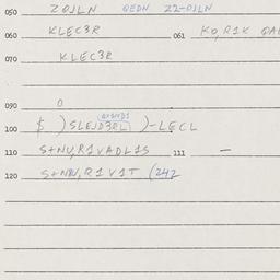 Eastern questionnaire, answ...