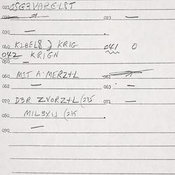 Eastern questionnaire, answ...