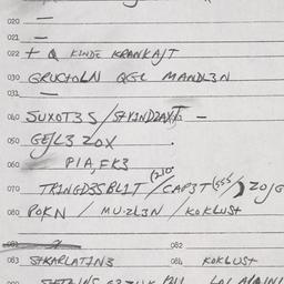 Eastern questionnaire, answ...
