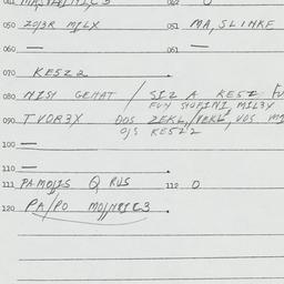 Eastern questionnaire, answ...