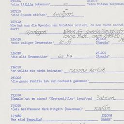 Western questionnaire, answ...