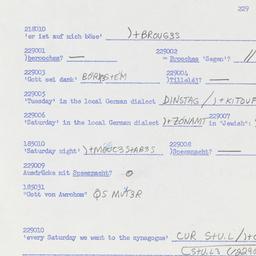 Western questionnaire, answ...