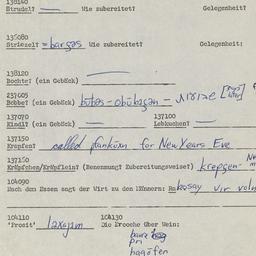 Western questionnaire, answ...