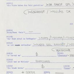 Western questionnaire, answ...
