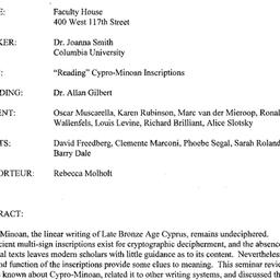 Minutes, 2001-10-17. The An...