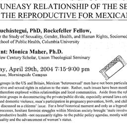 Announcements, 2004-04-29. ...