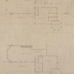 Basement, first floor plans