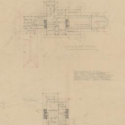 First, second floor plans