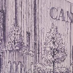 Perspective drawing, detail.