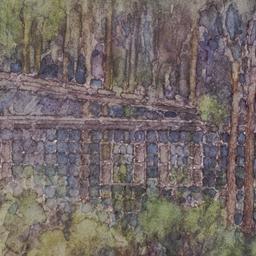 Perspective drawing, detail.
