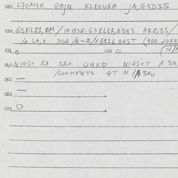 Eastern questionnaire, answ...